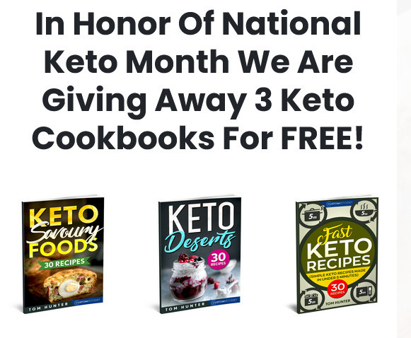 Download 3 Keto Cookbooks For FREE! - Giveaway !!